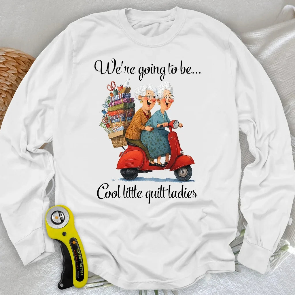 Little Quilt Ladies Long Sleeve T-shirt