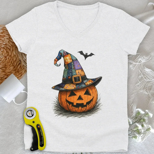 Magic Pumpkin Lady V-neck