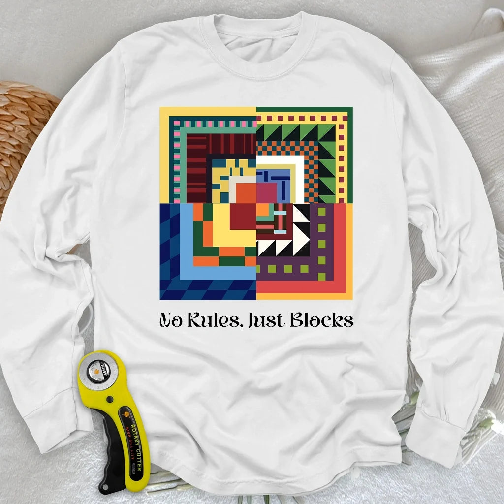 Modern Quilter Mind Long Sleeve T-shirt