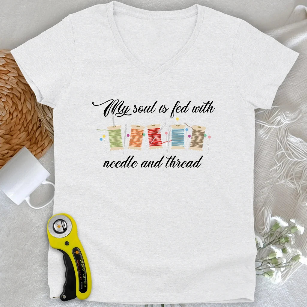 Needles and Threads Lady V-neck