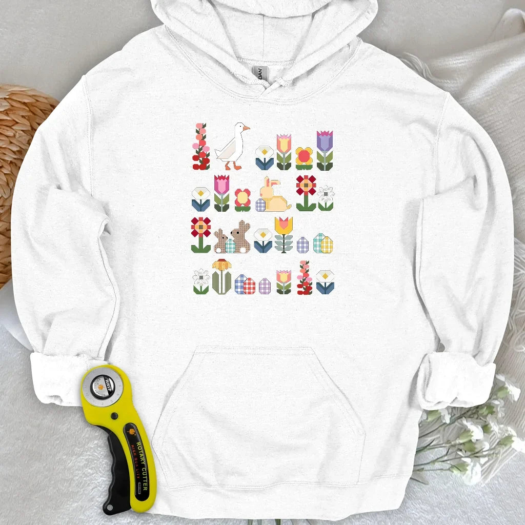 Patchwork Blooms Hoodie
