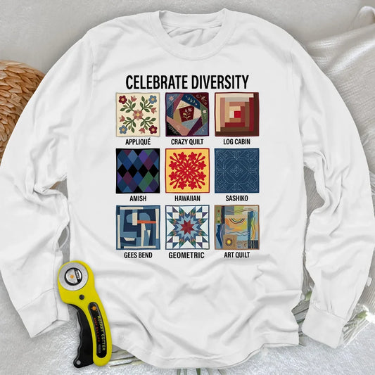Patchwork Diversity Long Sleeve T-shirt