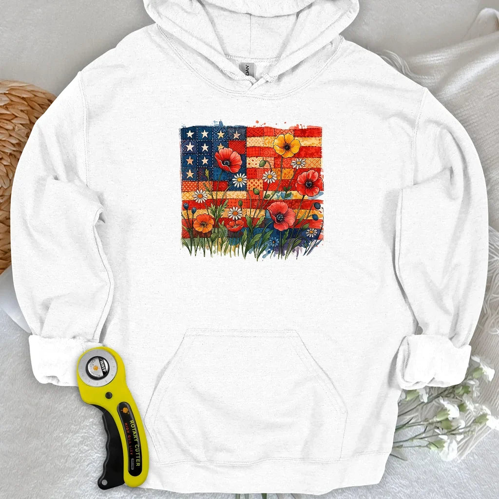 Patchwork Floral Hoodie