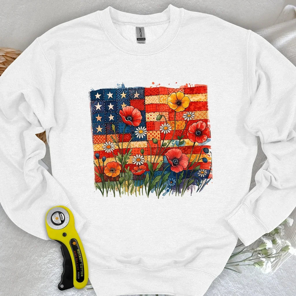 Patchwork Floral Sweatshirt