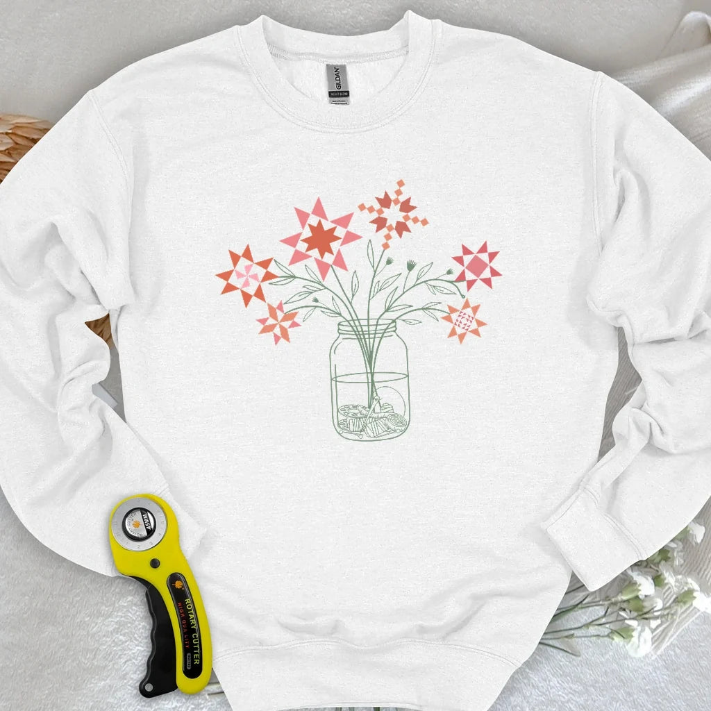 Patchwork Posy Jar Sweatshirt