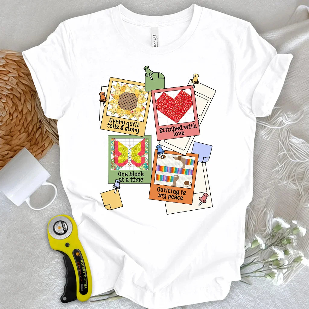 Pinned Quilt Stories T-shirt