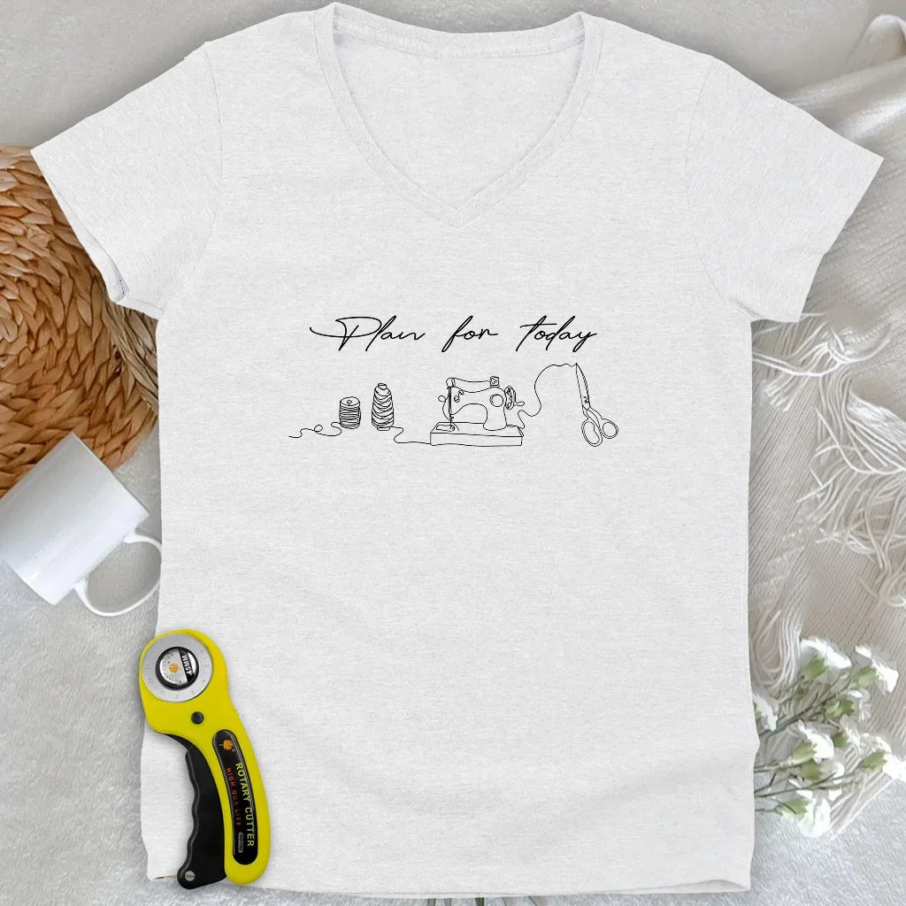 Plan for today Lady V-neck