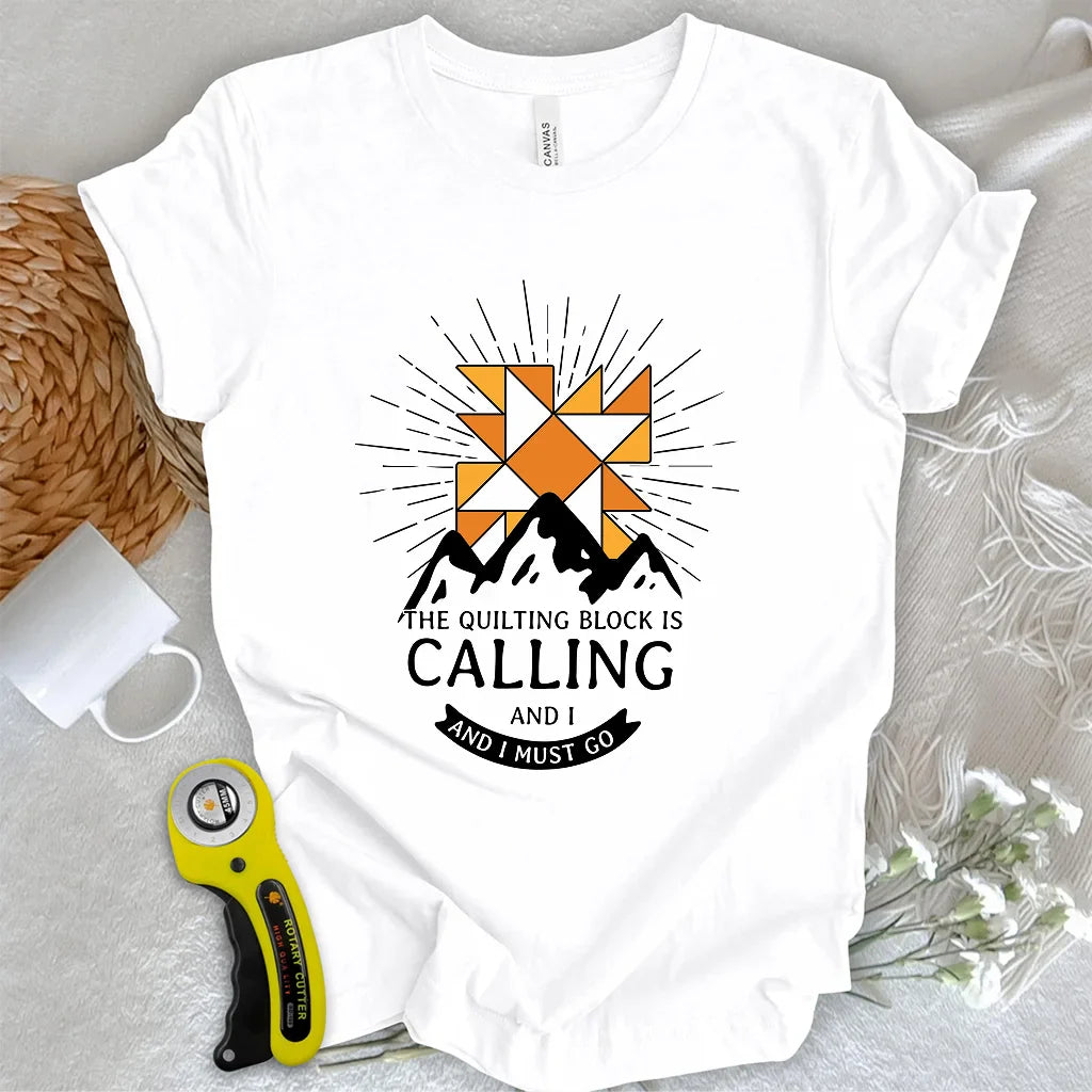 Quilt Block Calling T-shirt