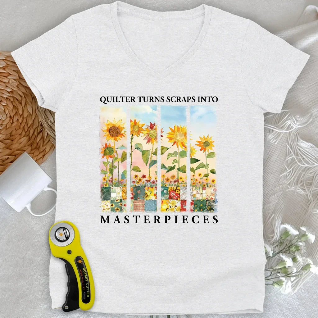 Quilt Masterpiece Lady V-neck