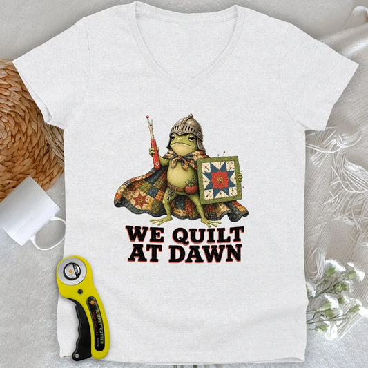 Quilt at Dawn Lady V-neck
