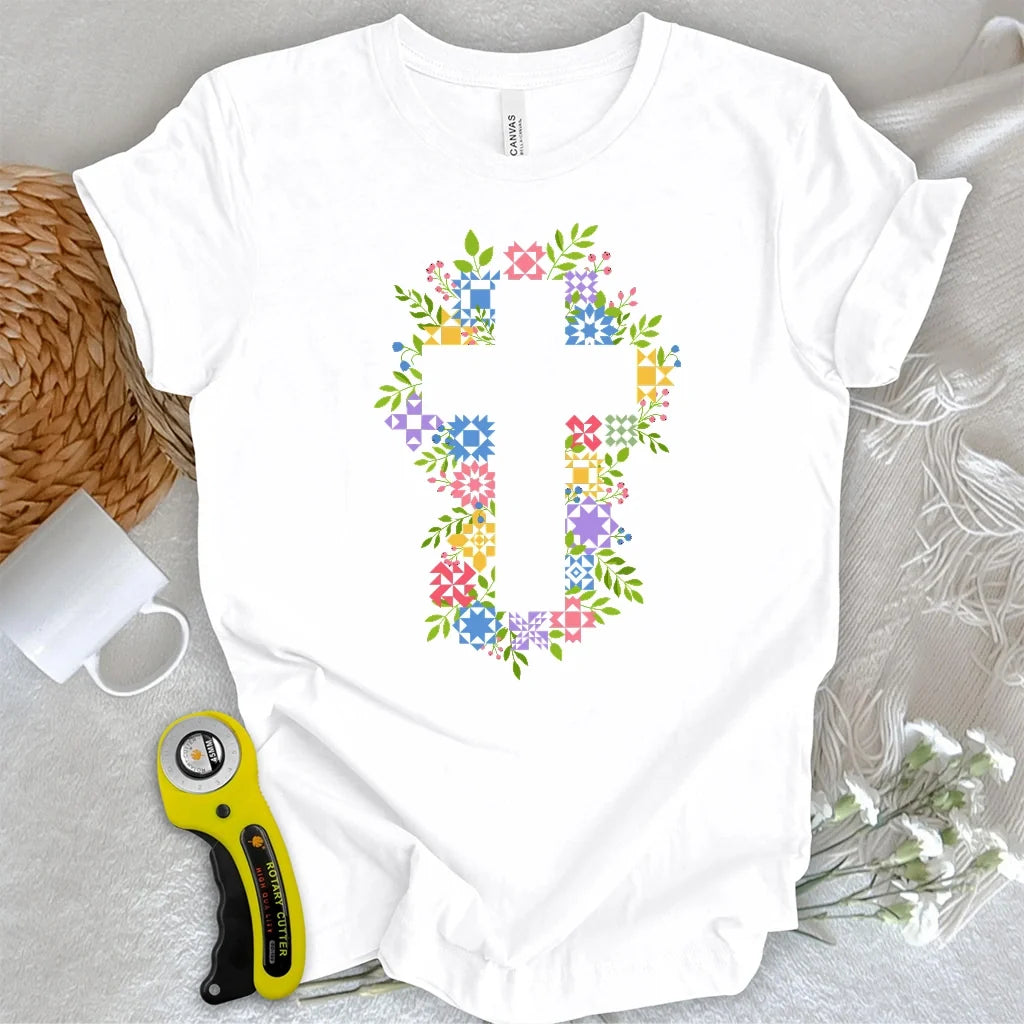 Quilted Cross Garden T-shirt