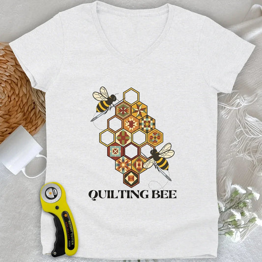 Quilting Bee Lady V-neck