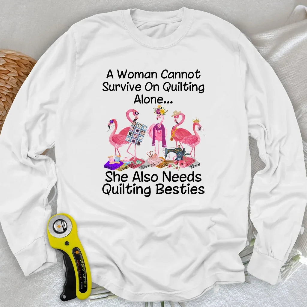 Quilting Besties Long Sleeve T-shirt
