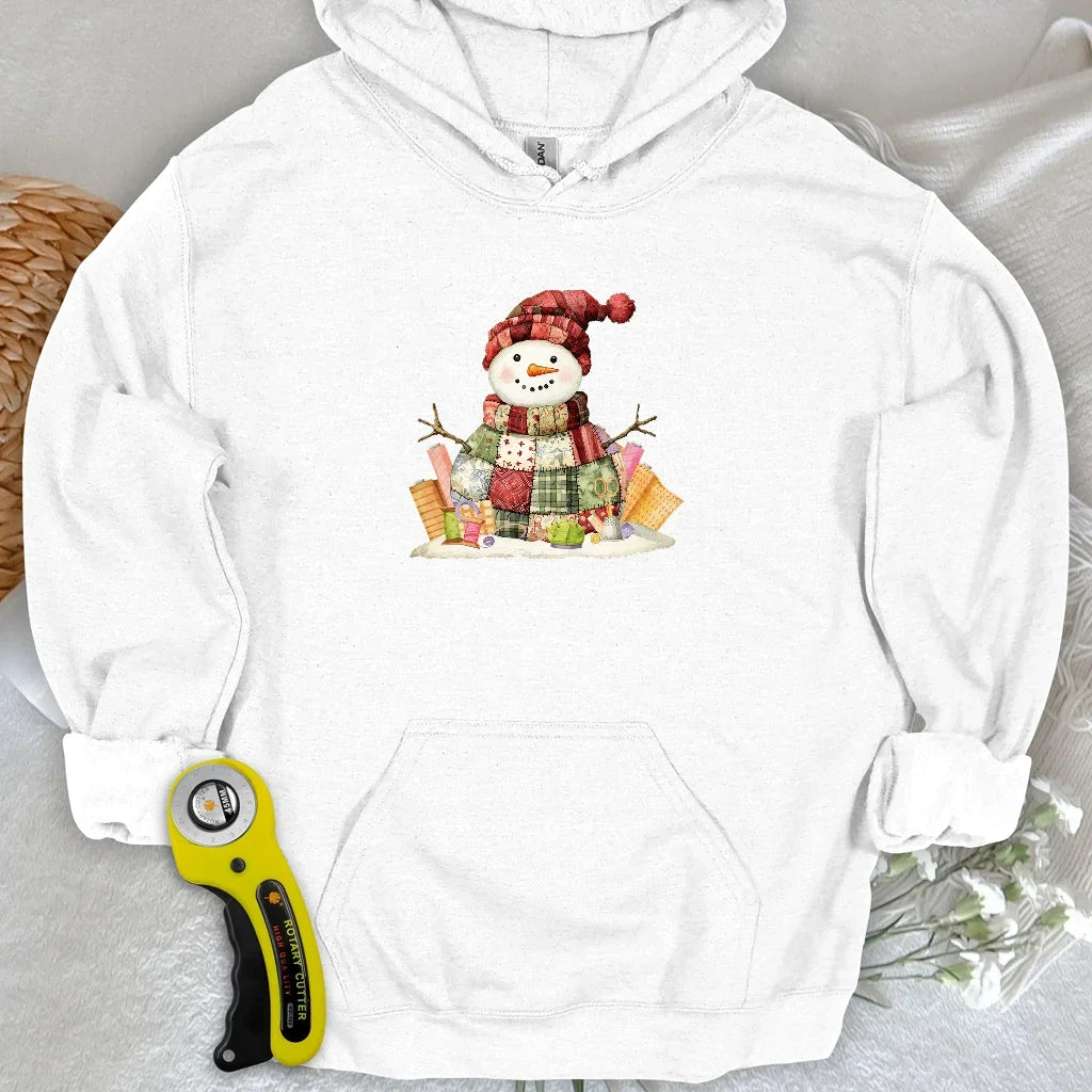 Quilting Snowman Hoodie