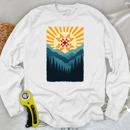 Quilting Sun Long Sleeve T-shirt