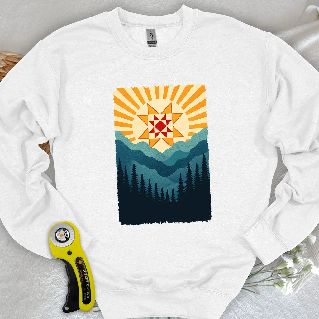 Quilting Sun Sweatshirt