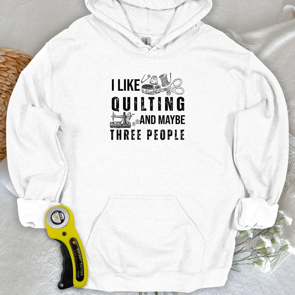 Quilting & 3 People Hoodie