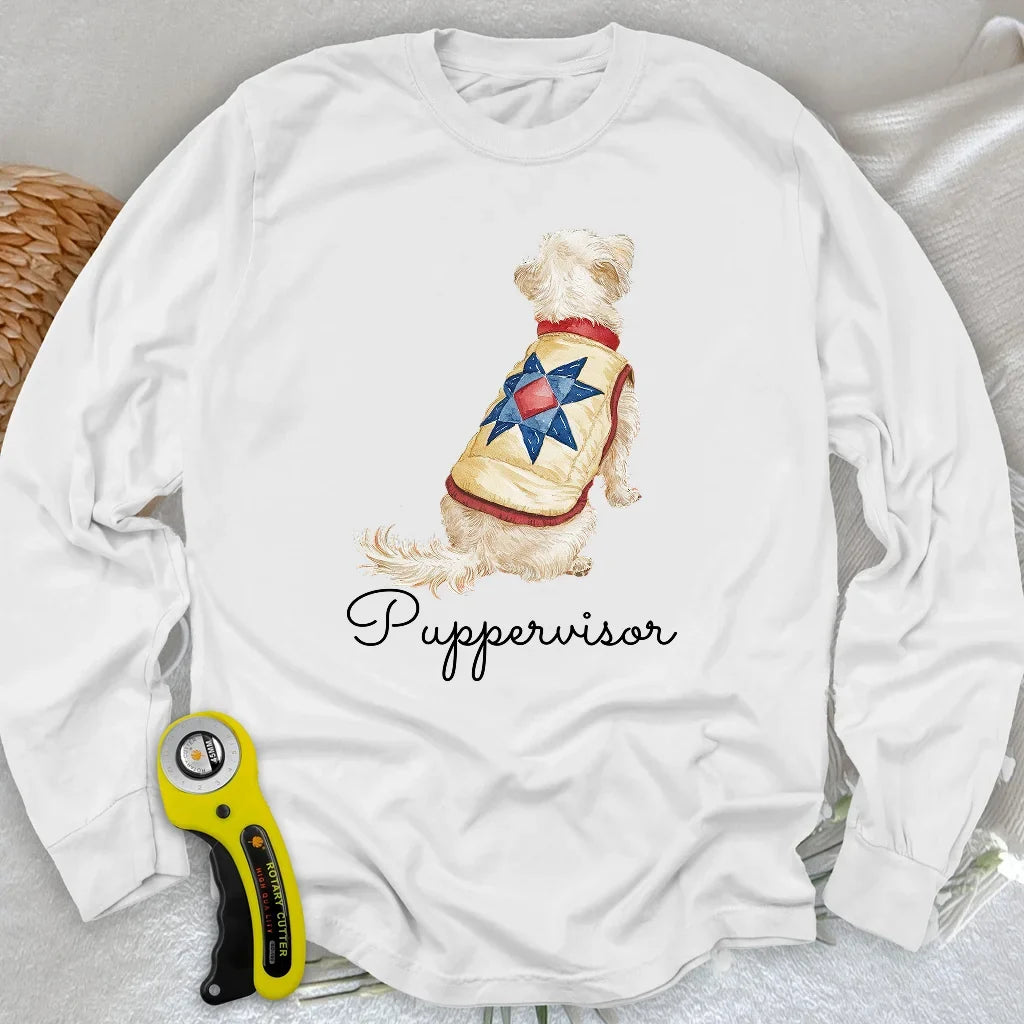 Quilty Pup Star Long Sleeve T-shirt