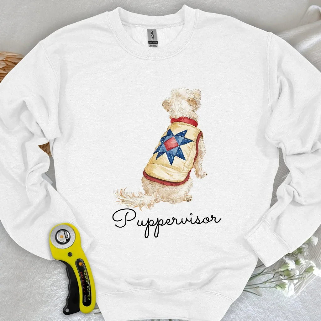 Quilty Pup Star Sweatshirt