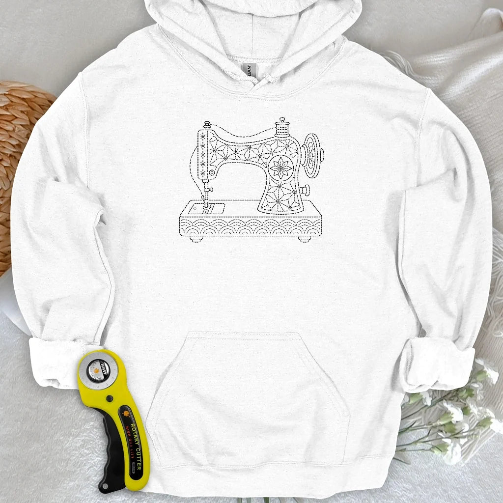 Sashiko Sewing Machine Hoodie