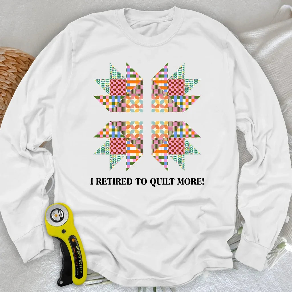 Sew Full-Time Long Sleeve T-shirt