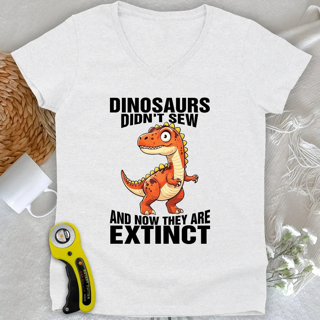 Sewing Extinction Lady V-neck