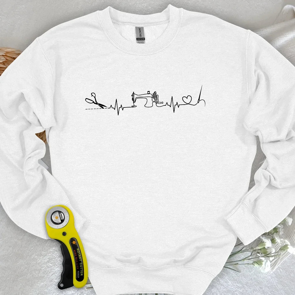 Sewing Heartbeat Sweatshirt