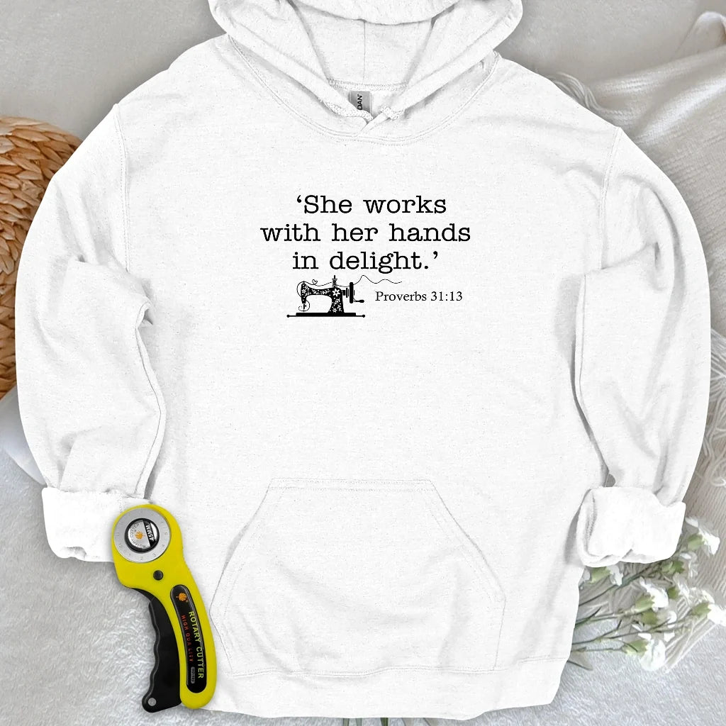 Sewing In Bible Hoodie