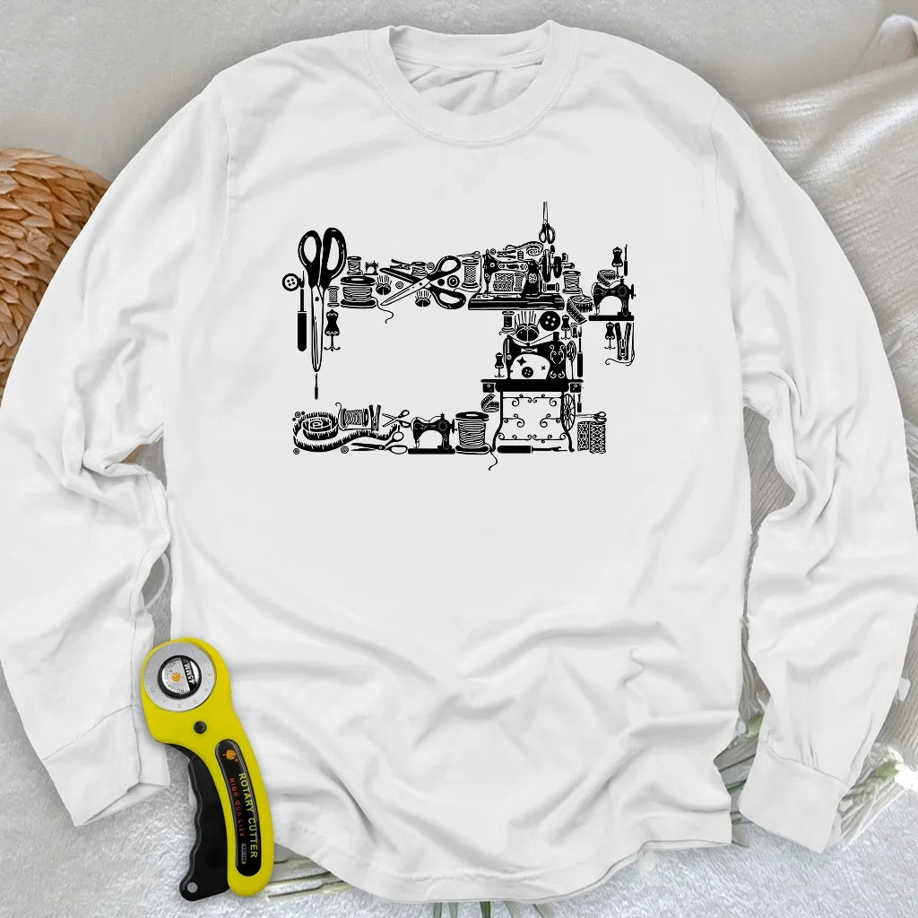 Sewing Tools Long Sleeve T-shirt