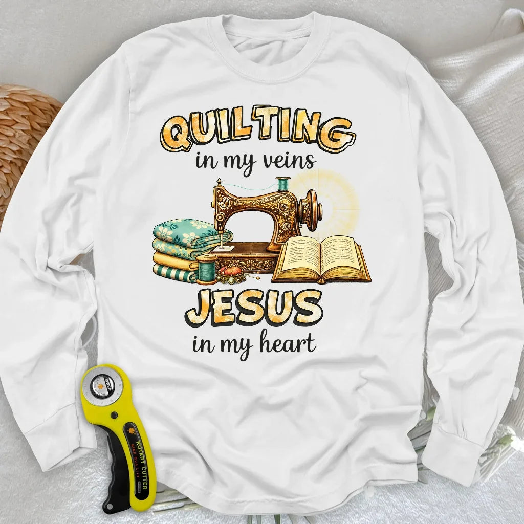 Sewn With Jesus Long Sleeve T-shirt