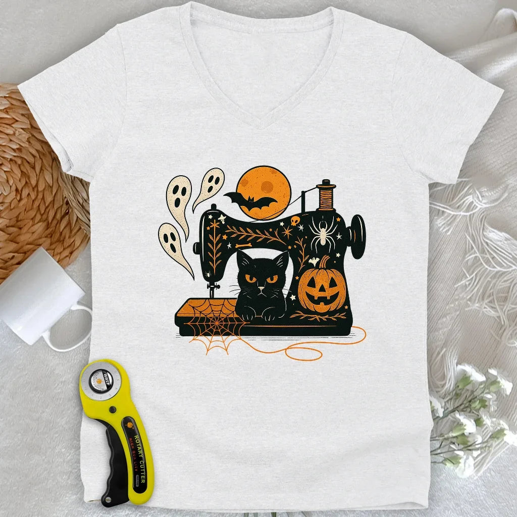 Sewn in Shadow Lady V-neck