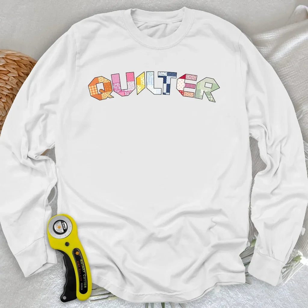 The Quilter's Studio Sampler Long Sleeve T-shirt