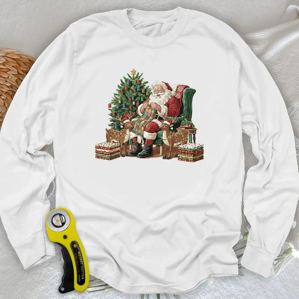 The Quilting Claus Long Sleeve T-shirt