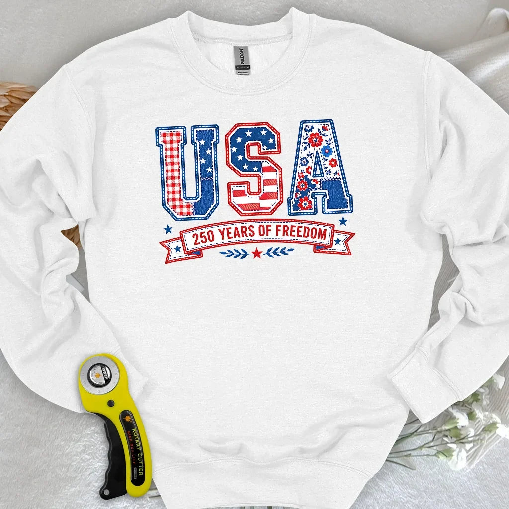 USA Patchwork Freedom Sweatshirt