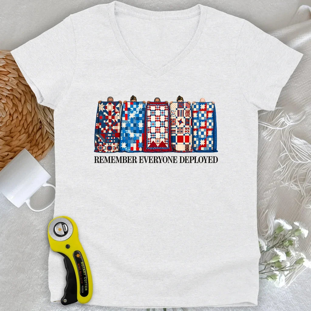 US Veteran Lady V-neck