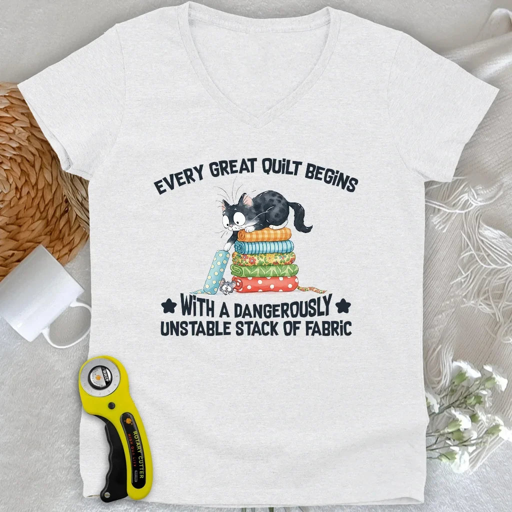 Unstable Fabric Lady V-neck