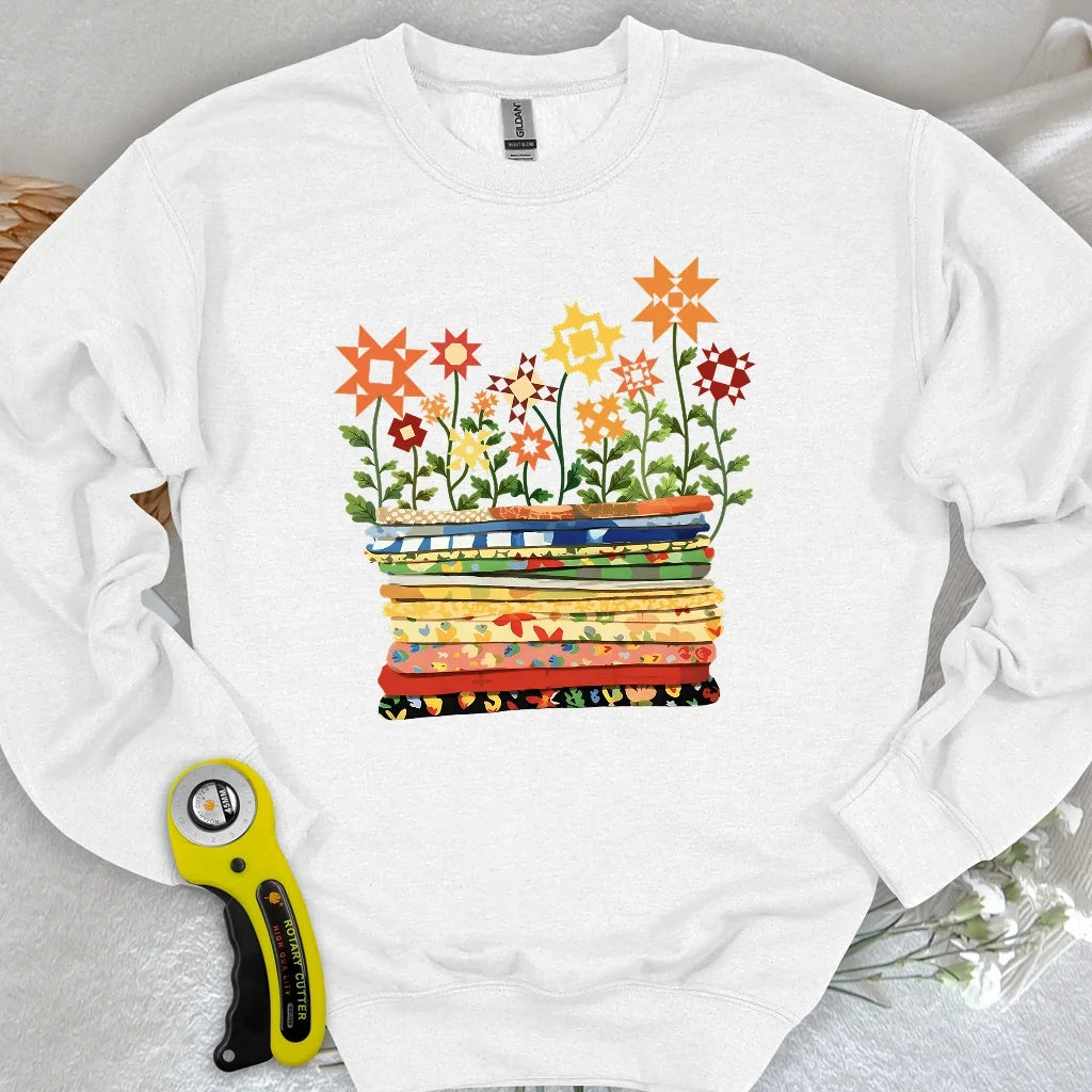 Where Quilts Bloom Sweatshirt