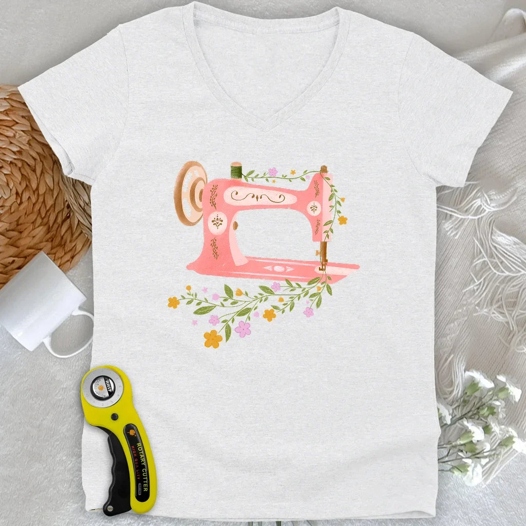 Wildflower Machine Lady V-neck