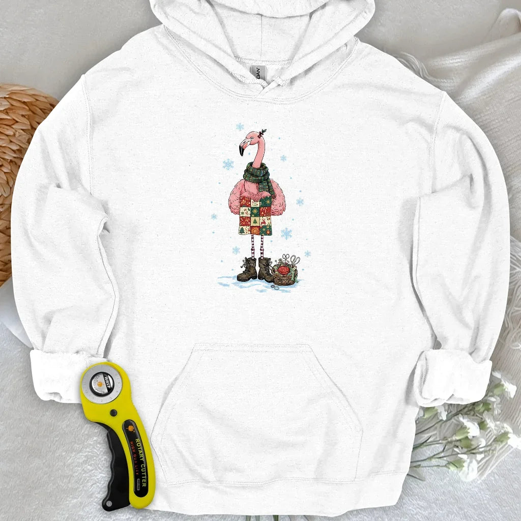 Winter Flamingo Hoodie