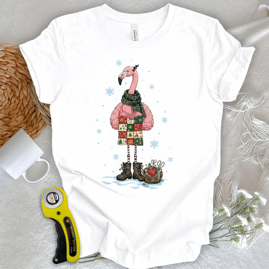 Winter Flamingo T-shirt