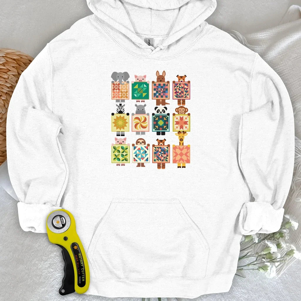 Woodland Patchwork Crew Hoodie