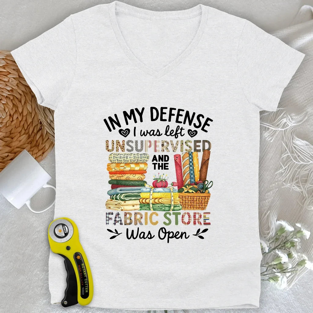 Fabric Mischief Lady V-neck