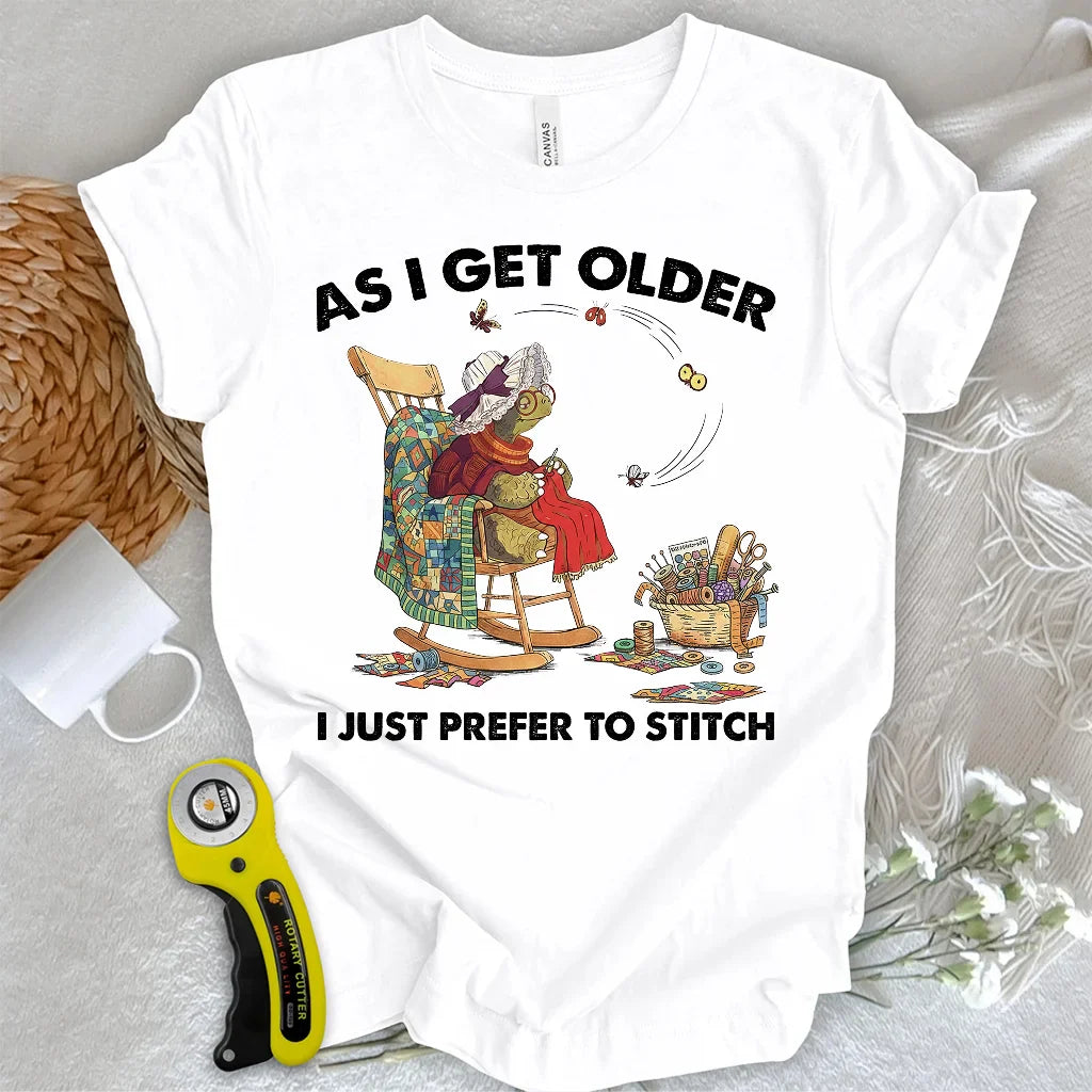 Just prefer to stitch T-shirt