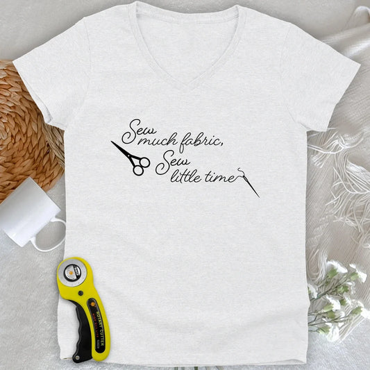 Sew Much Fabric Lady V-neck